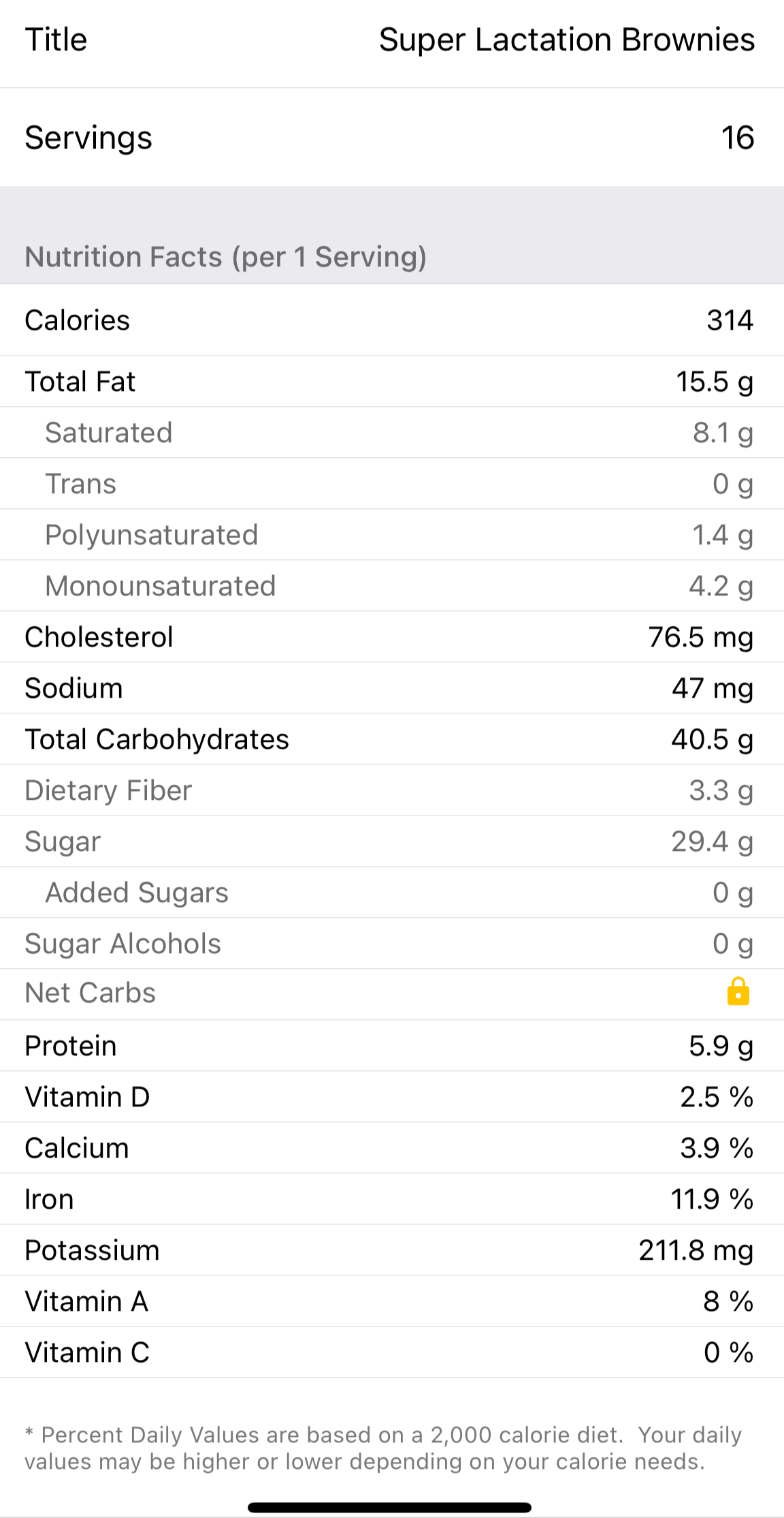 Super Charge Lactation Brownies