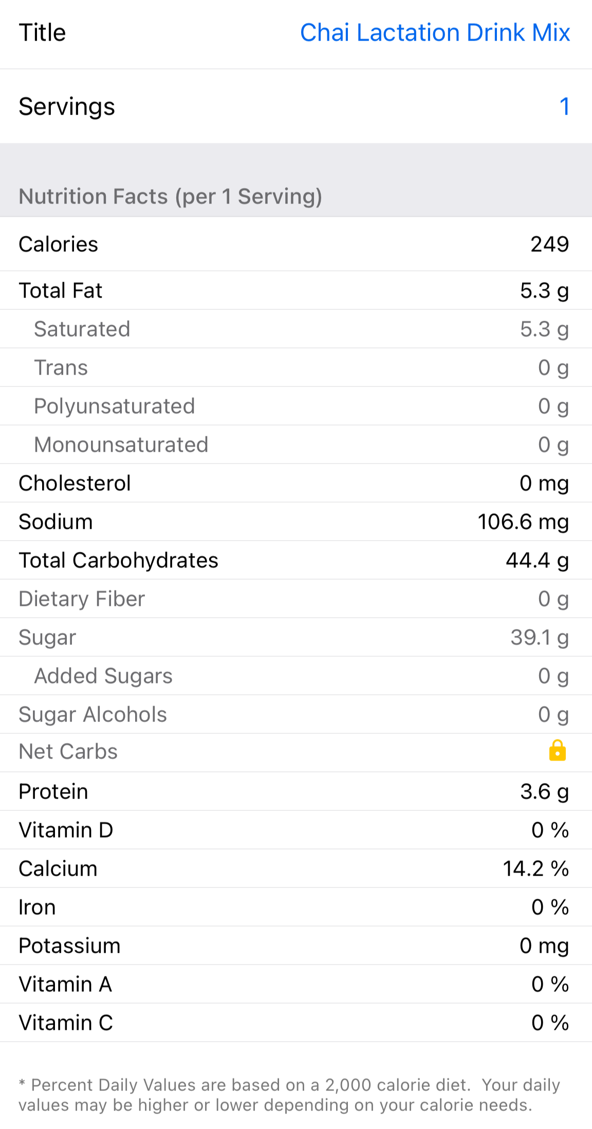 Chai Collagen Lactation Tea Mix