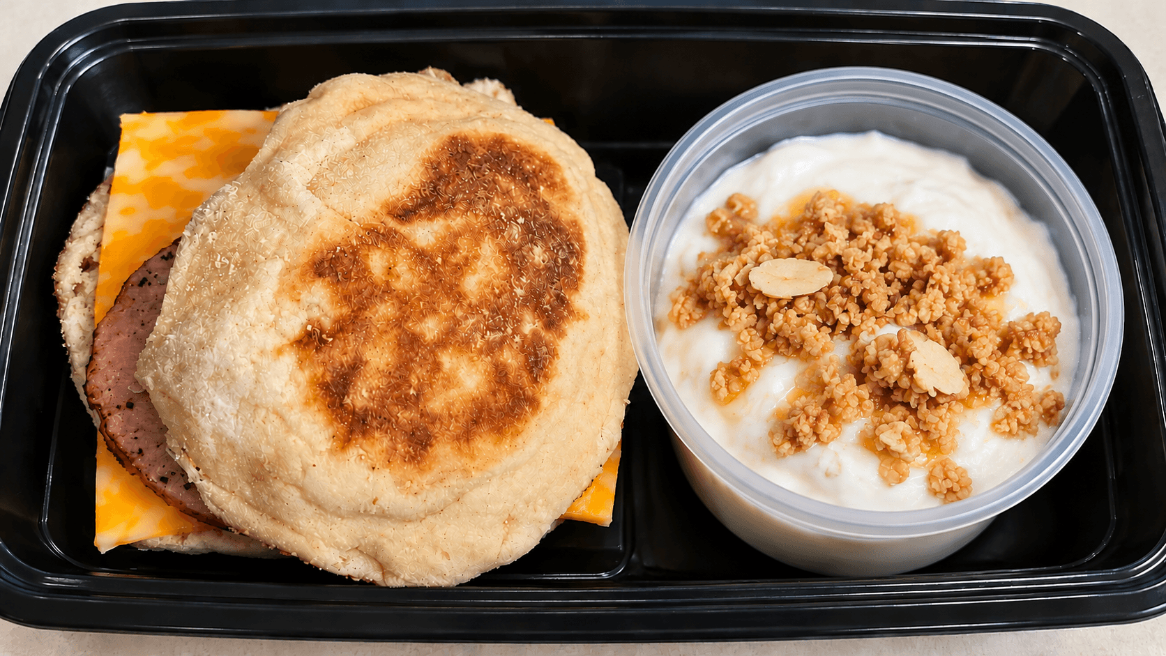 Breakfast Sandwich & Parfait